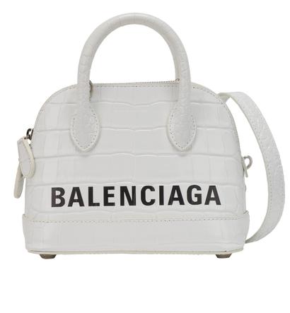 Balenciaga Ville Top Handle XXS, &pound;450, Handbags, White, Front view